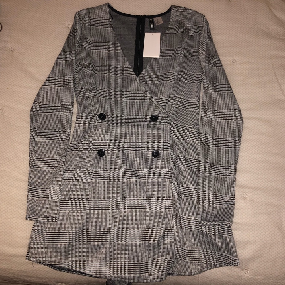 H&M Houndstooth Skort Romper